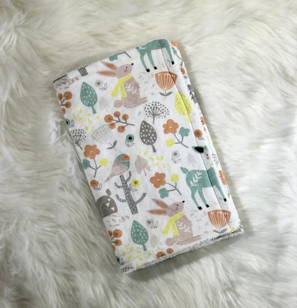 Woodland Animals Burp Cloth picture