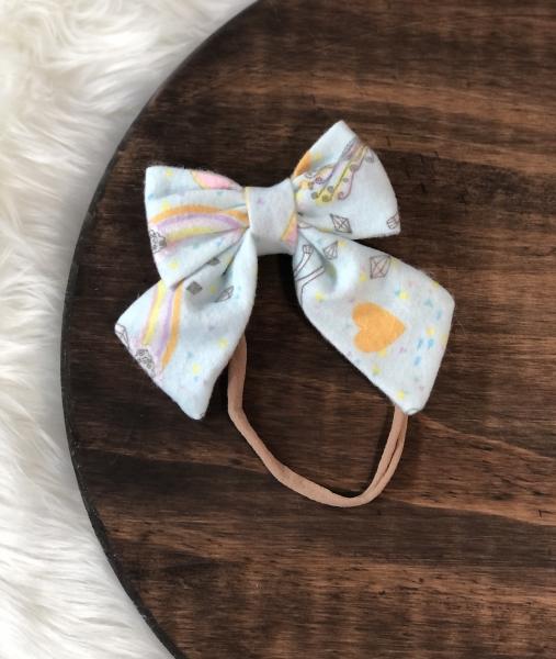 Unicorn Bow Nylon Headband picture