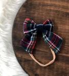 Tartan Bow Nylon Headband