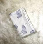 Watercolor Elephants Burp Cloth