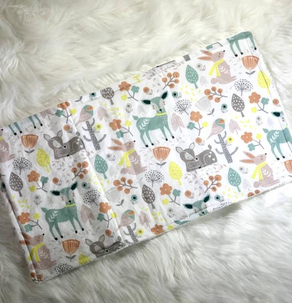 Woodland Animals Burp Cloth picture