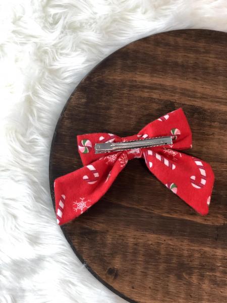 Candy Canes Clip Bow picture