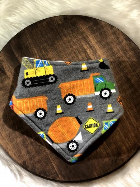 Construction Trucks Bandana Bib picture