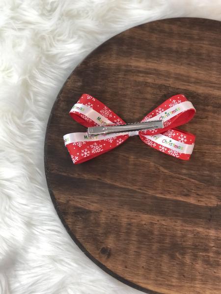 Christmas Ribbon Clip Bow picture