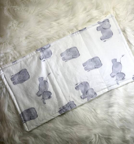 Watercolor Elephants Burp Cloth picture