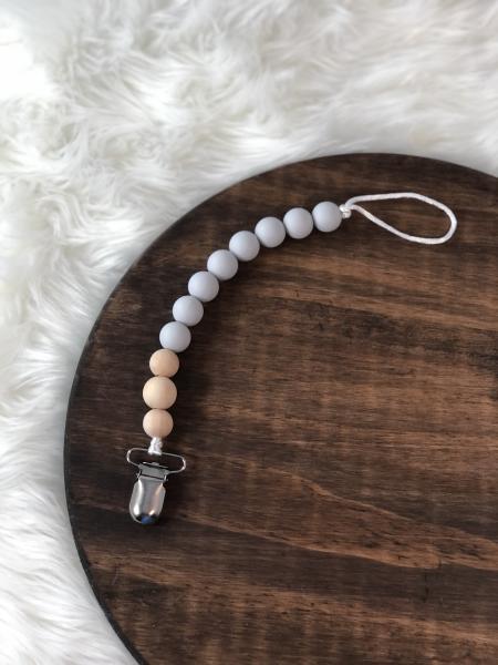 Beacon Grey Pacifier Clip