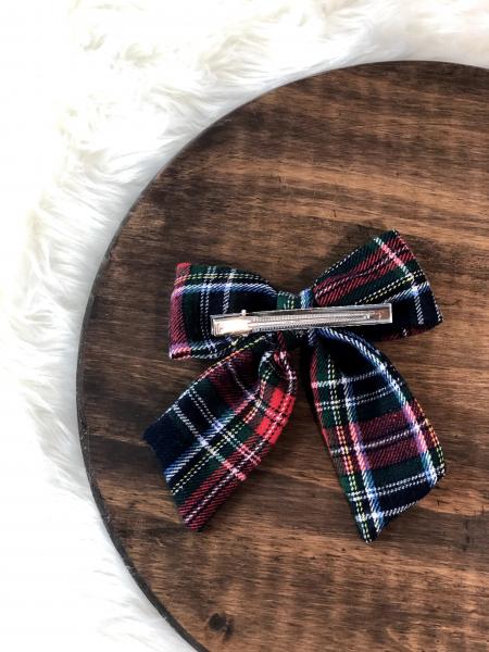 Tartan Plaid Clip Bow picture