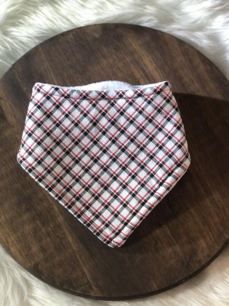 Black & Red Plaid Bandana Bib picture