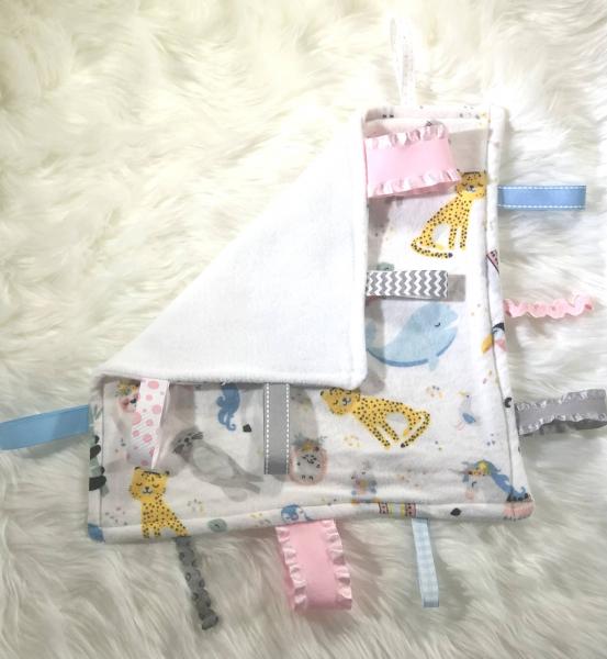 Pastel Animals Taggie Blanket picture