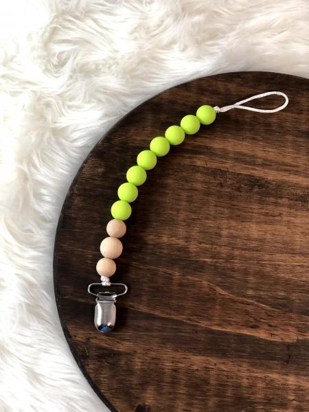 Lime Pacifier Clip