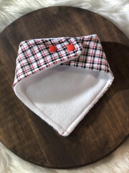 Black & Red Plaid Bandana Bib picture