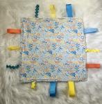 Blue Doodles Taggie Blanket