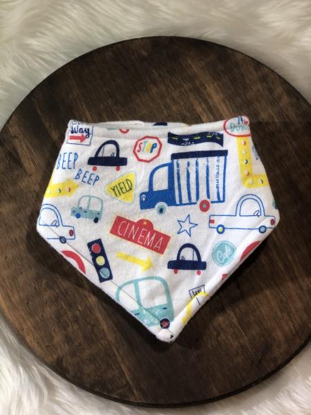 Beep Beep Cars Bandana Bib