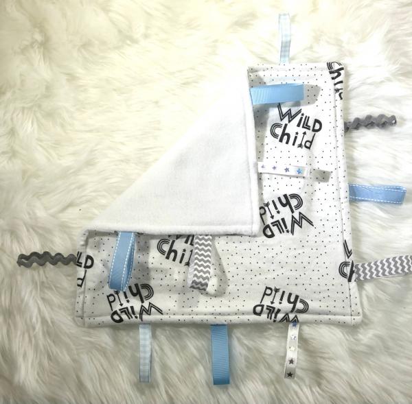 Blue Wild Child Taggie Blanket picture