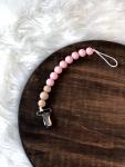 Light Pink Pacifier Clip