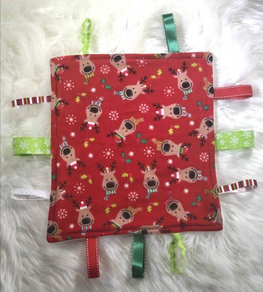 Reindeer Taggie Blanket