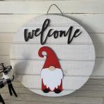 Welcome gnome   door hanger