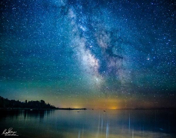 Milky Way over Lake Michigan