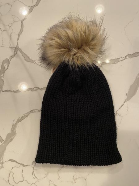 Black Beanie With or Without Pompom picture