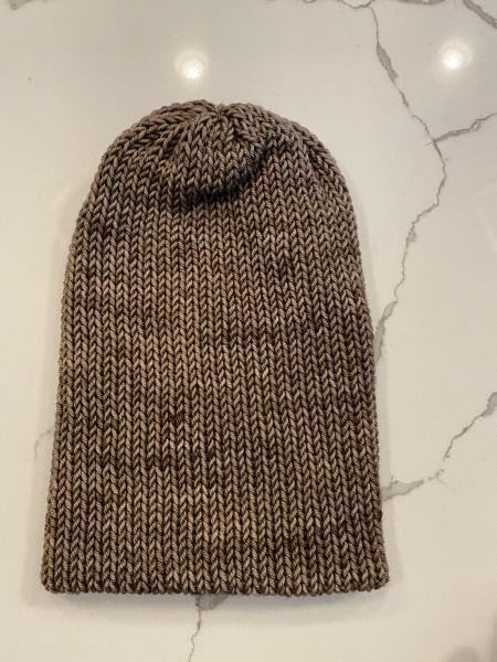 Brown Knitted Wool Beanie picture