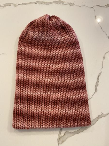Red Knitted Wool Beanie