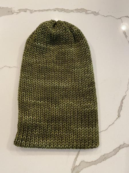 Olive Green Knitted Wool Beanie