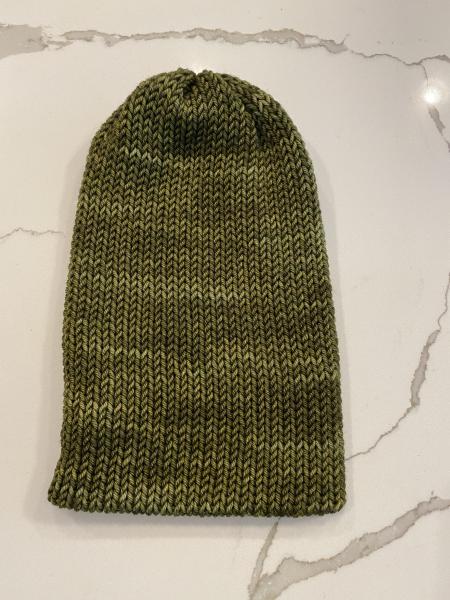 Olive Green Knitted Wool Beanie picture