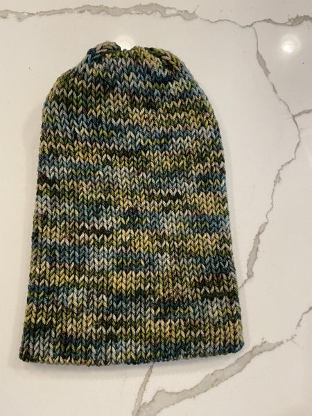 Blue & Yellows Knitted Wool Beanie picture