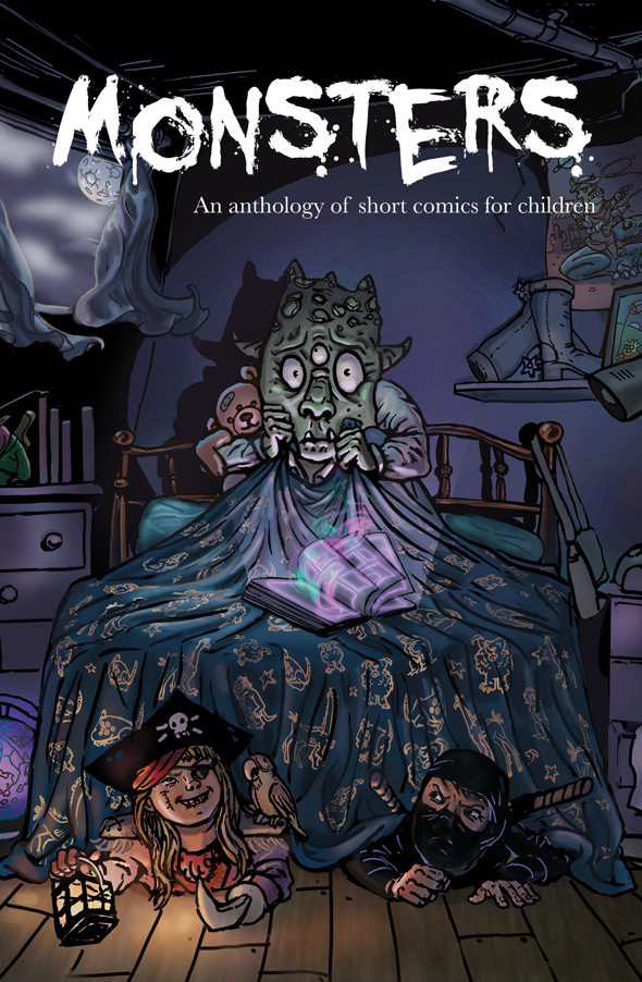 Monsters: An anthology of short comics for children + colouring book picture