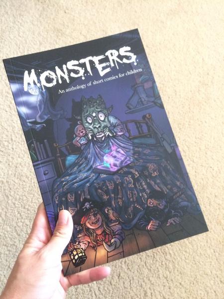 Monsters: An anthology of short comics for children + colouring book picture