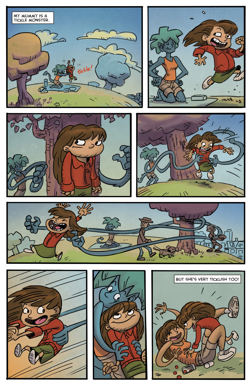 Monsters: An anthology of short comics for children + colouring book picture