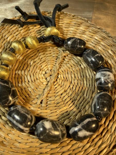 Black marble bracelet picture