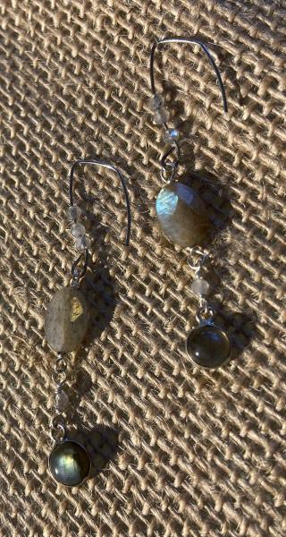 Labradorite earrings picture