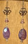 Amethyst nugget earrings