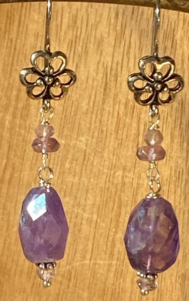 Amethyst nugget earrings picture