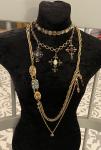 Amazing vintage up cycled Victorian necklace