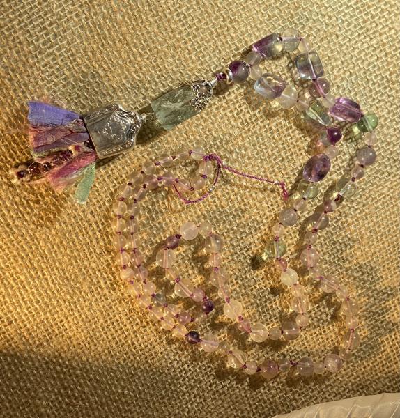 Fluorite long necklace picture