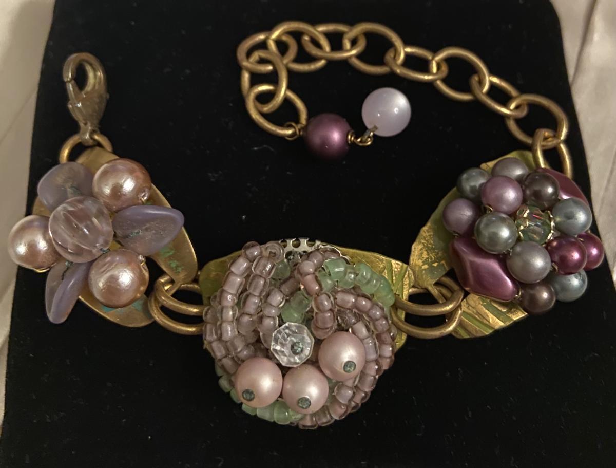 Vintage up cycled bracelet. picture