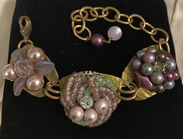 Vintage up cycled bracelet. picture