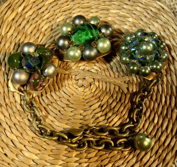 Vintage up cycled bracelet picture