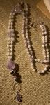Amethyst and .925 silver long necklace