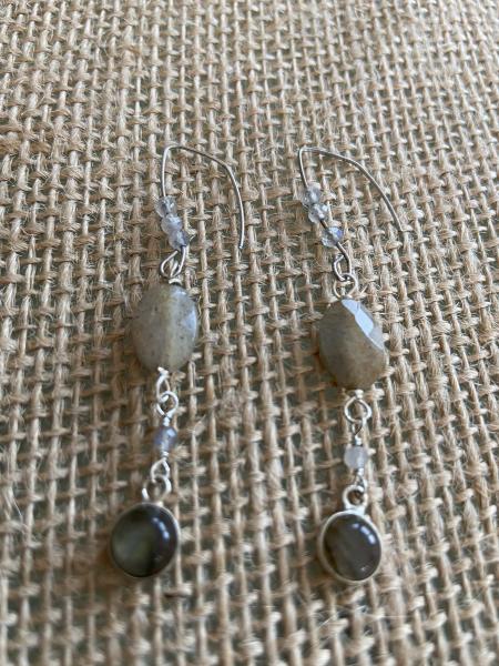 Labradorite earrings picture