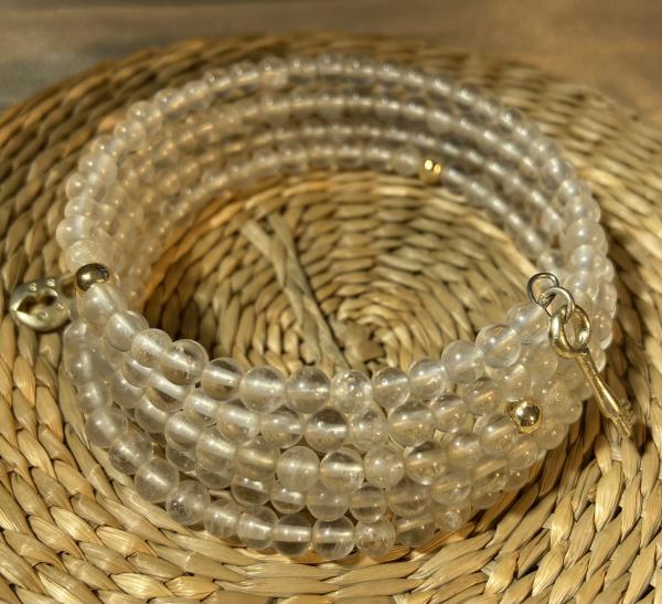 Clear quartz coil bracelet picture