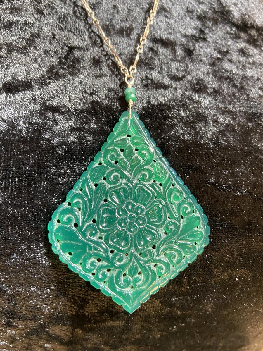 Green onyx and .925 silver picture