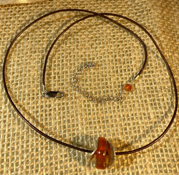 Amber and .925 silver necklace picture