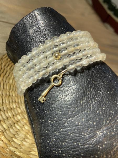 Clear quartz coil bracelet picture