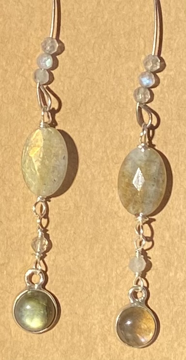 Labradorite earrings picture