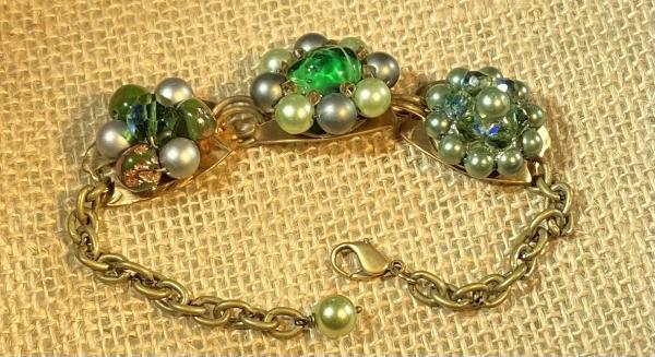 Vintage up cycled bracelet picture