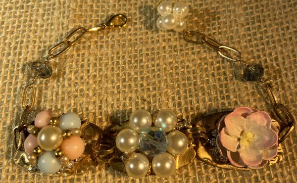 Vintage up cycled bracelet picture