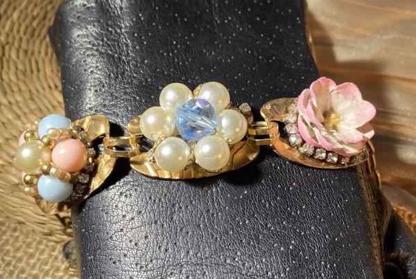 Vintage up cycled bracelet picture